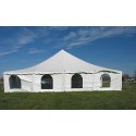 40' x 40' White Staked Tent