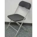 Poly Folding Chair - Grey